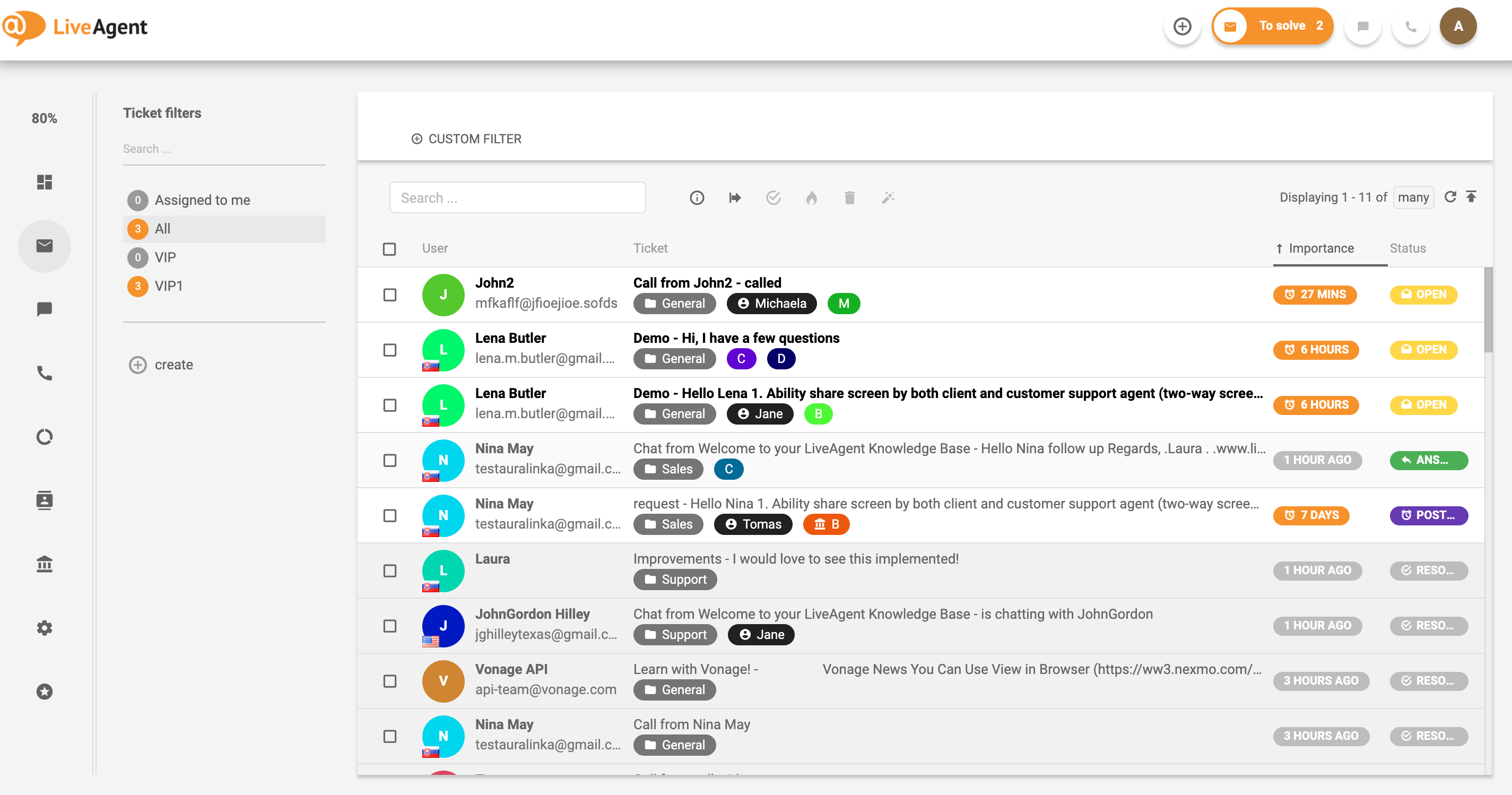 Crear valor para el cliente con la bandeja de entrada universal de LiveAgent