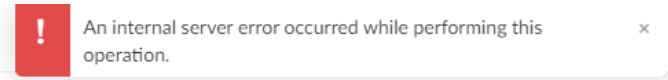 Zoho Desk - error interno del servidor