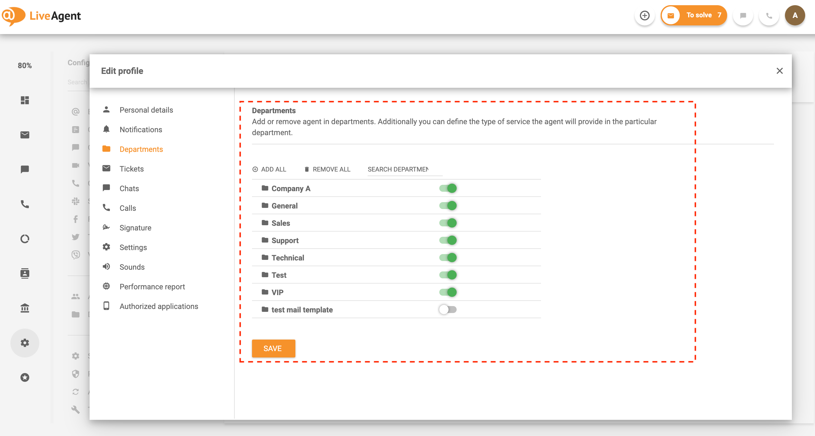 Asignar-agentes-a-departamentos-LiveAgent